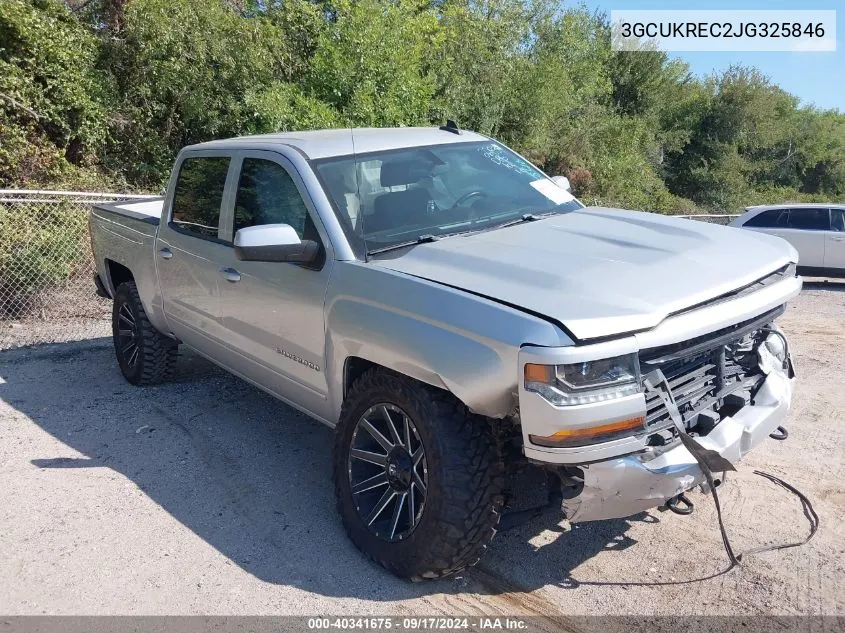 2018 Chevrolet Silverado 1500 2Lt VIN: 3GCUKREC2JG325846 Lot: 40341675