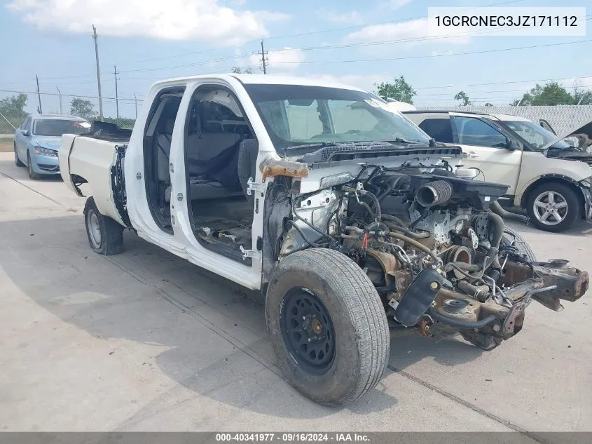 2018 Chevrolet Silverado 1500 Wt VIN: 1GCRCNEC3JZ171112 Lot: 40341977