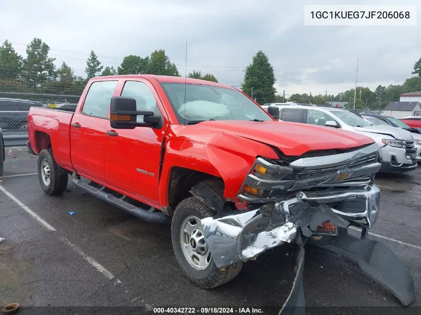 2018 Chevrolet Silverado 2500Hd Wt VIN: 1GC1KUEG7JF206068 Lot: 40342722