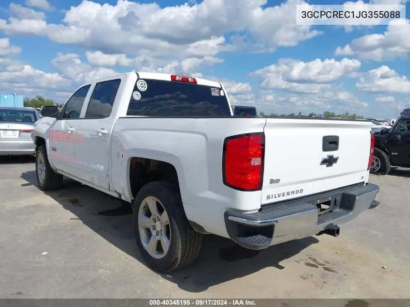 2018 Chevrolet Silverado 1500 1Lt VIN: 3GCPCREC1JG355088 Lot: 40345195