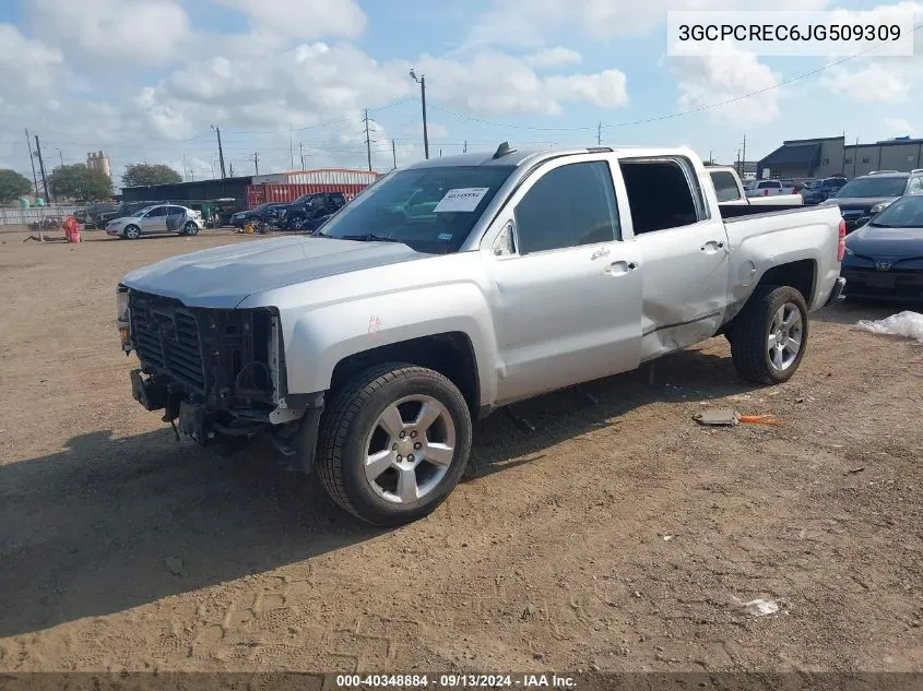 2018 Chevrolet Silverado 1500 C1500 Lt VIN: 3GCPCREC6JG509309 Lot: 40348884