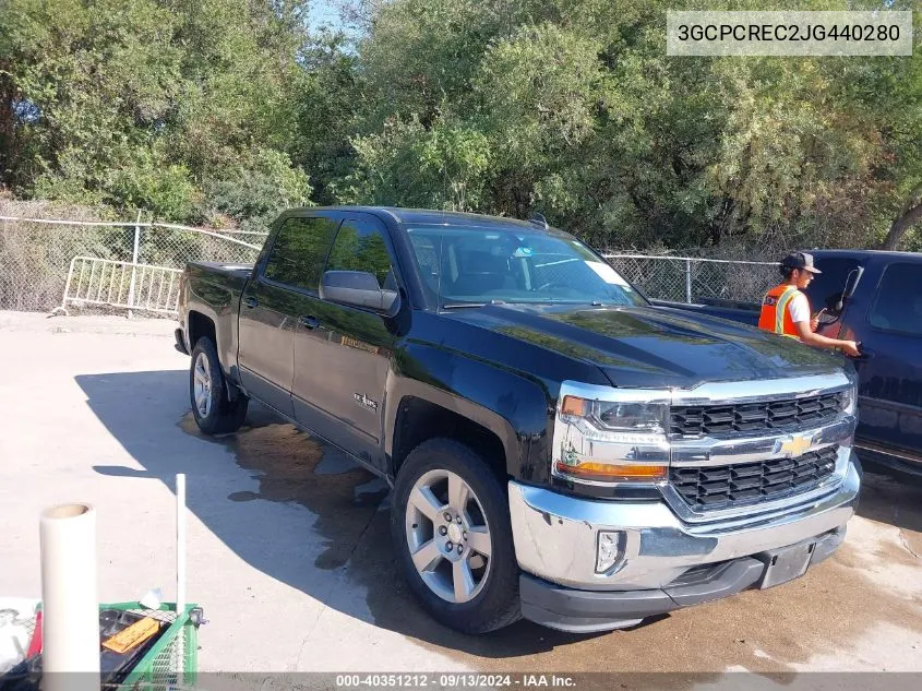 2018 Chevrolet Silverado 1500 1Lt VIN: 3GCPCREC2JG440280 Lot: 40351212