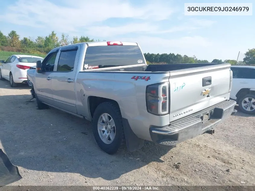 2018 Chevrolet Silverado K1500 Lt VIN: 3GCUKREC9JG246979 Lot: 40362239