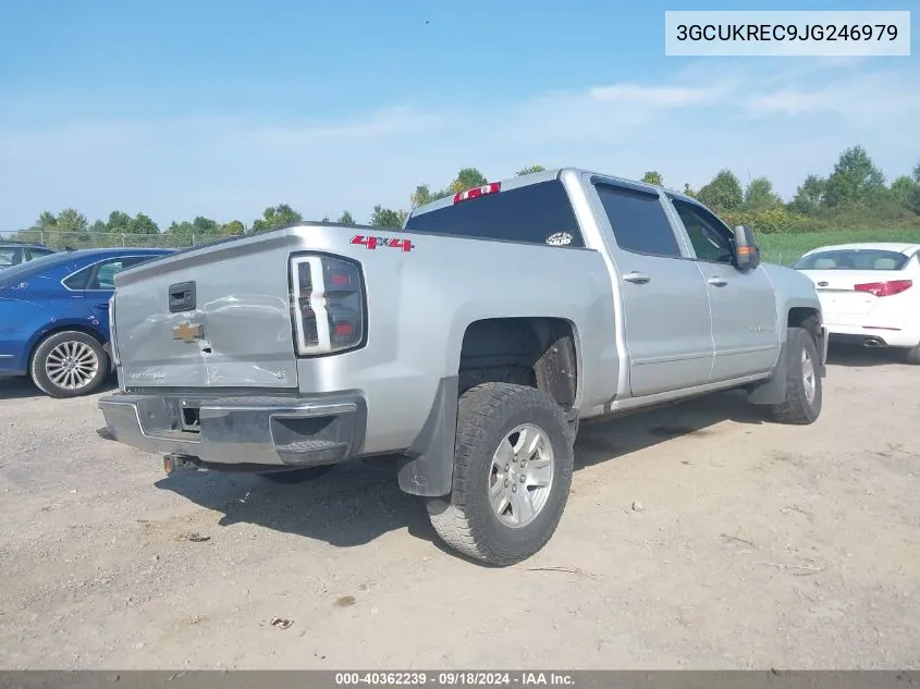 2018 Chevrolet Silverado K1500 Lt VIN: 3GCUKREC9JG246979 Lot: 40362239