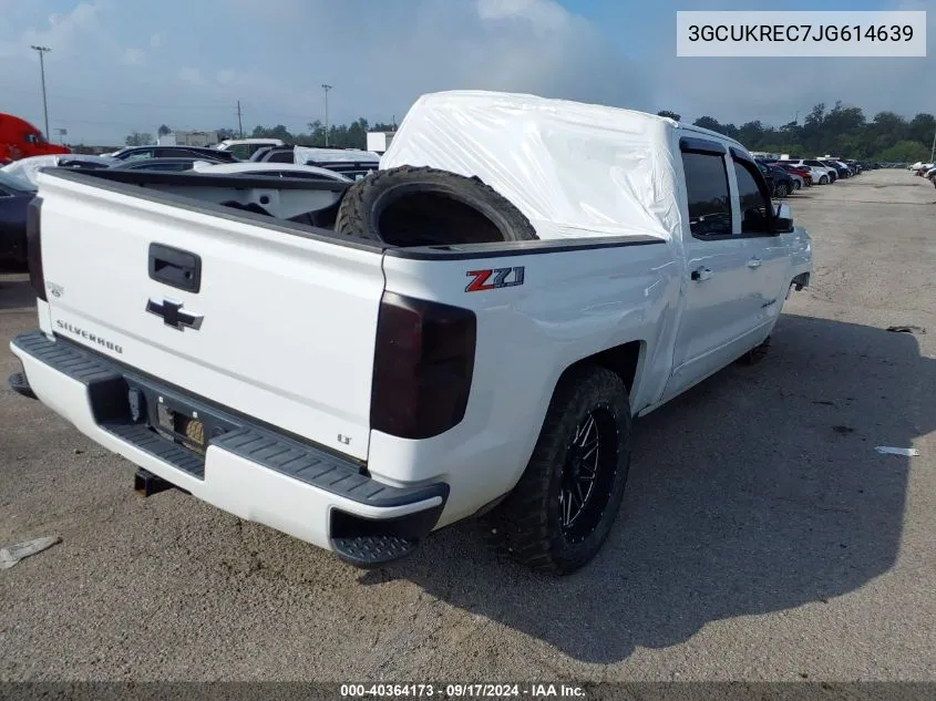 2018 Chevrolet Silverado 1500 2Lt VIN: 3GCUKREC7JG614639 Lot: 40364173