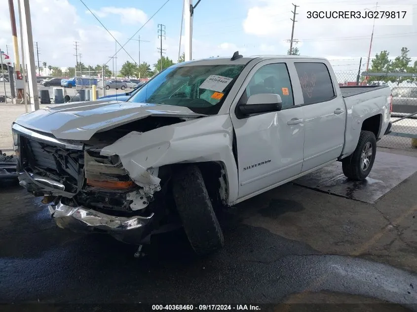 2018 Chevrolet Silverado 1500 1Lt VIN: 3GCUCRER3JG279817 Lot: 40368460