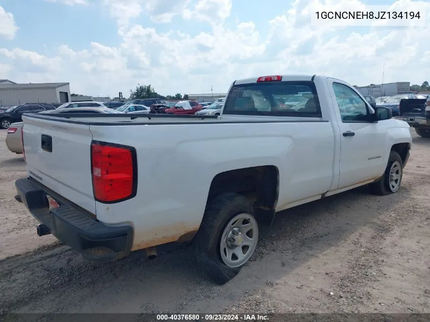 2018 Chevrolet Silverado 1500 Wt VIN: 1GCNCNEH8JZ134194 Lot: 40376580