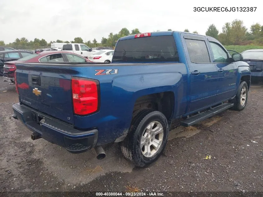 2018 Chevrolet Silverado 1500 2Lt VIN: 3GCUKREC6JG132387 Lot: 40380044