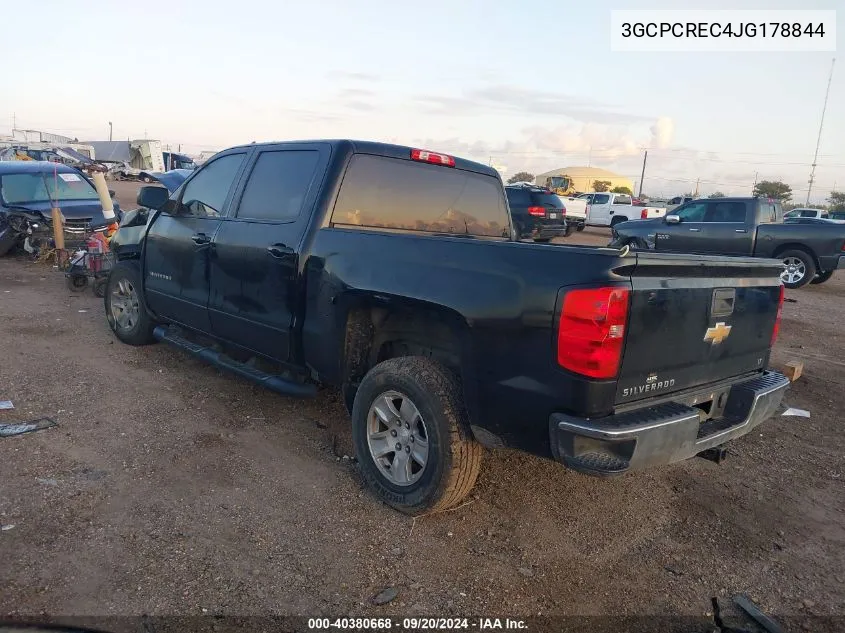 2018 Chevrolet Silverado 1500 1Lt VIN: 3GCPCREC4JG178844 Lot: 40380668