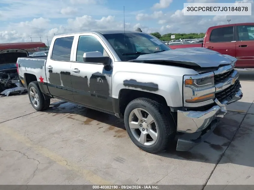 2018 Chevrolet Silverado C1500 Lt VIN: 3GCPCREC7JG184878 Lot: 40382190