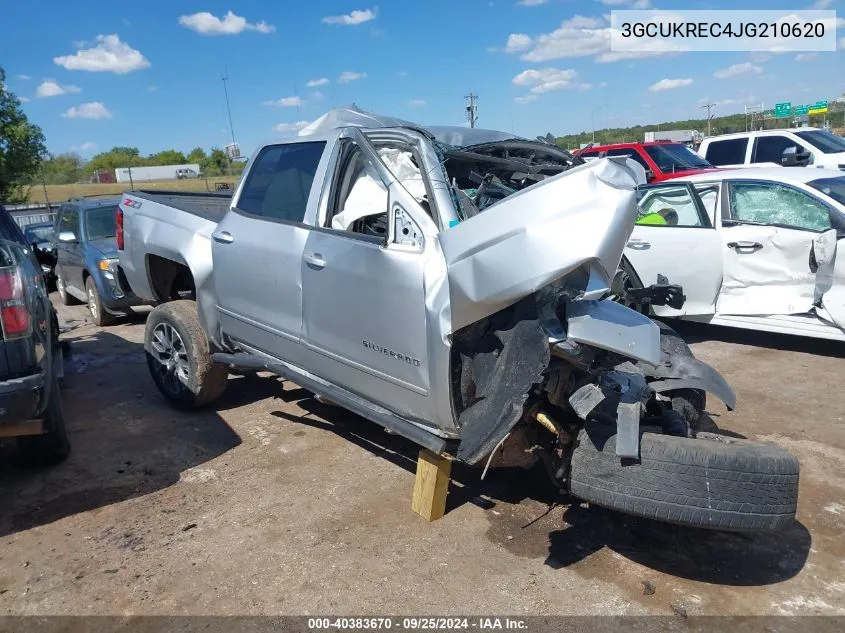 2018 Chevrolet Silverado 1500 2Lt VIN: 3GCUKREC4JG210620 Lot: 40383670