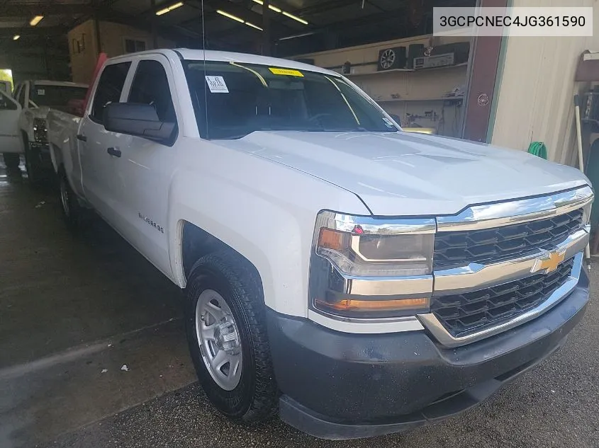 2018 Chevrolet Silverado 1500 Wt VIN: 3GCPCNEC4JG361590 Lot: 40386371