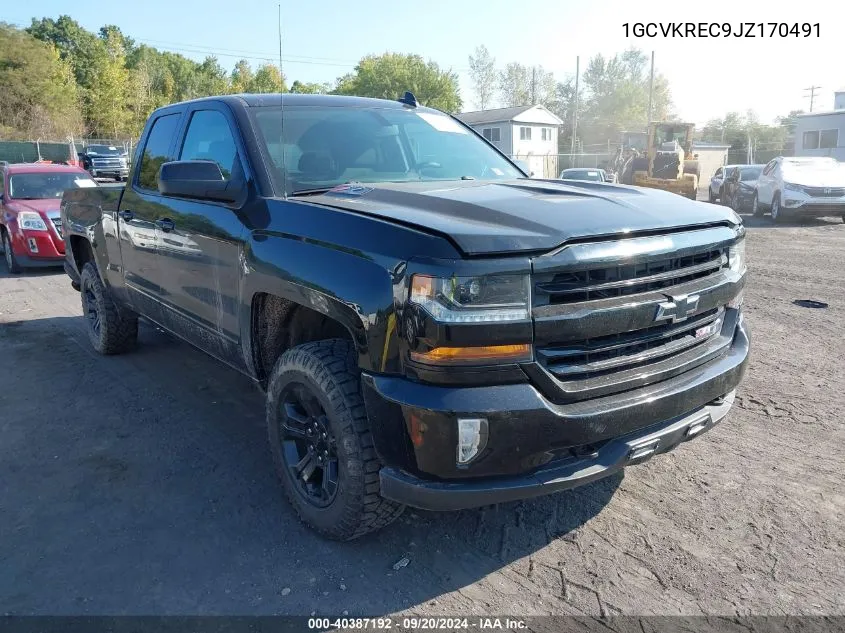 2018 Chevrolet Silverado 1500 2Lt VIN: 1GCVKREC9JZ170491 Lot: 40387192