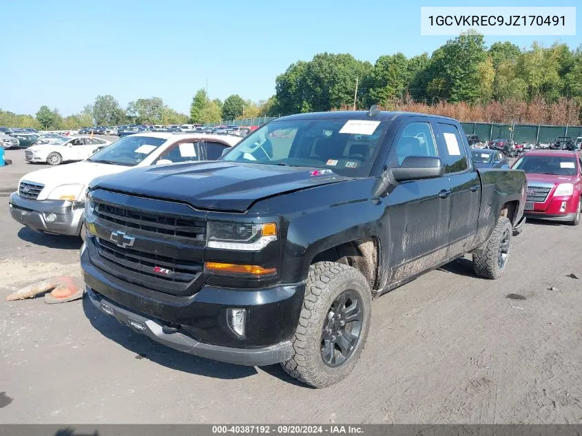 1GCVKREC9JZ170491 2018 Chevrolet Silverado 1500 2Lt