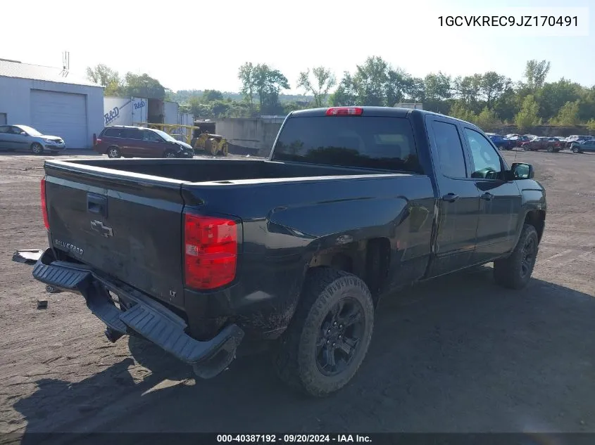 1GCVKREC9JZ170491 2018 Chevrolet Silverado 1500 2Lt