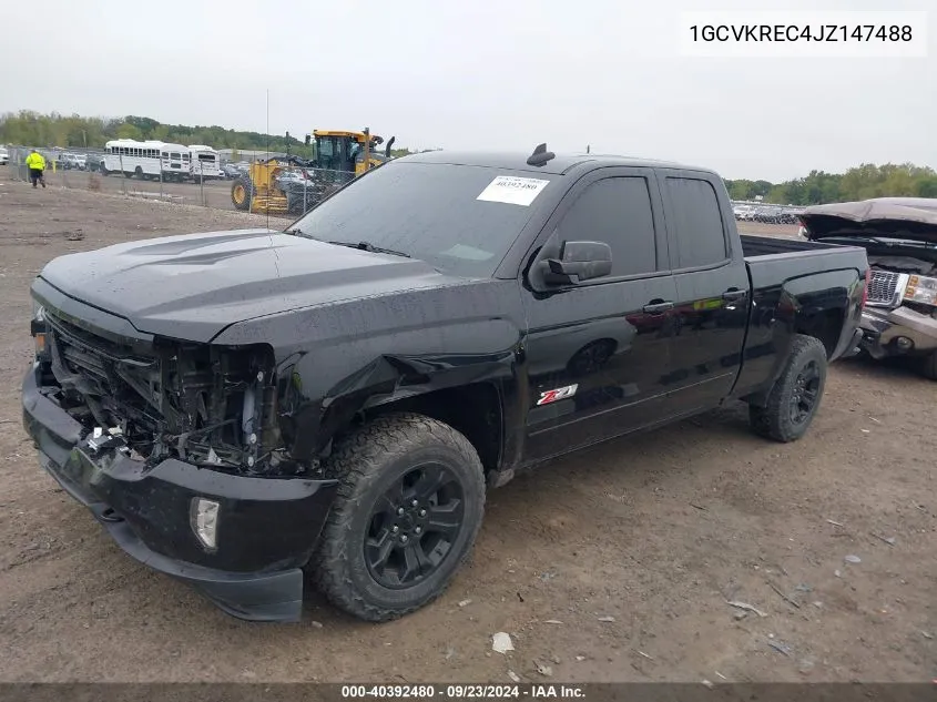 2018 Chevrolet Silverado K1500 Lt VIN: 1GCVKREC4JZ147488 Lot: 40392480