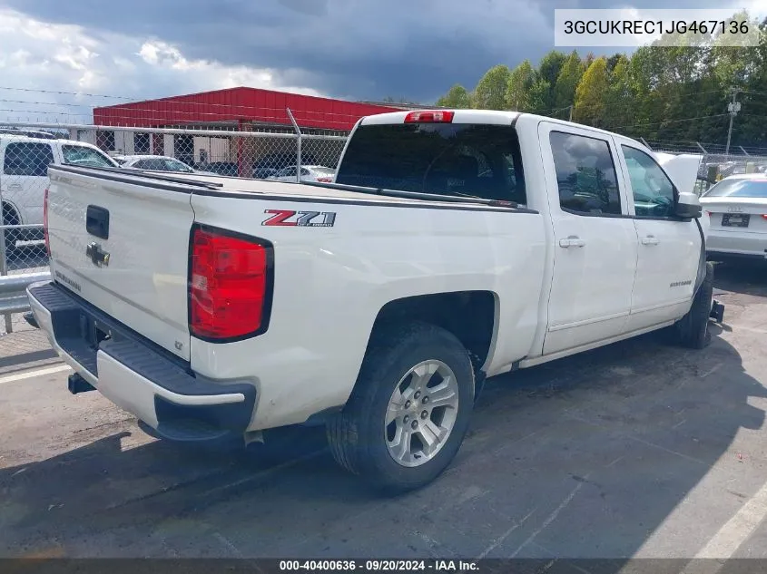 3GCUKREC1JG467136 2018 Chevrolet Silverado 1500 2Lt