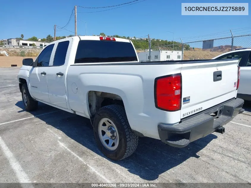 2018 Chevrolet Silverado 1500 Wt VIN: 1GCRCNEC5JZ275889 Lot: 40403266