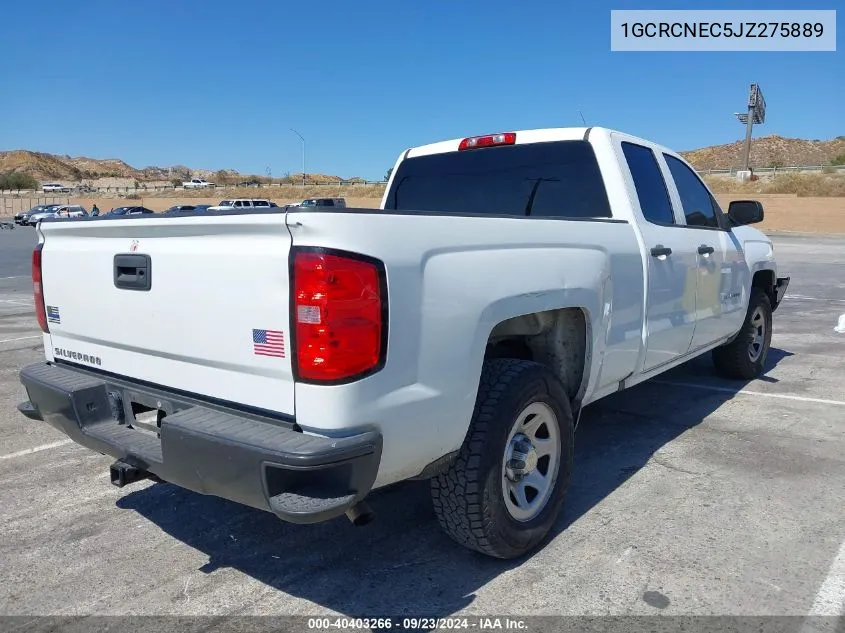 2018 Chevrolet Silverado 1500 Wt VIN: 1GCRCNEC5JZ275889 Lot: 40403266