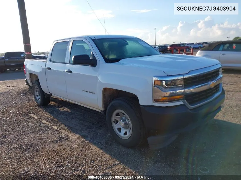 2018 Chevrolet Silverado 1500 Wt VIN: 3GCUKNEC7JG403904 Lot: 40403385