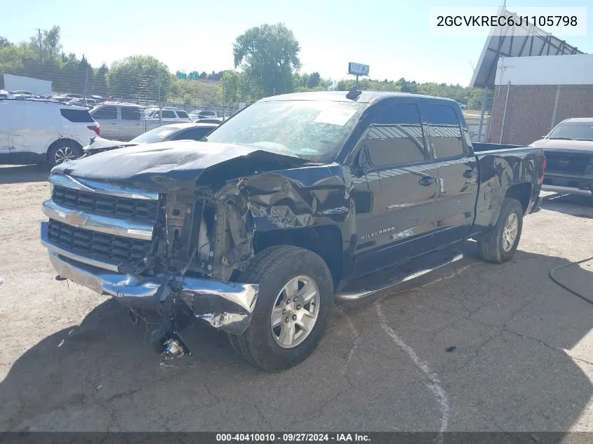 2GCVKREC6J1105798 2018 Chevrolet Silverado 1500 1Lt