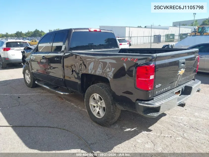 2018 Chevrolet Silverado 1500 1Lt VIN: 2GCVKREC6J1105798 Lot: 40410010