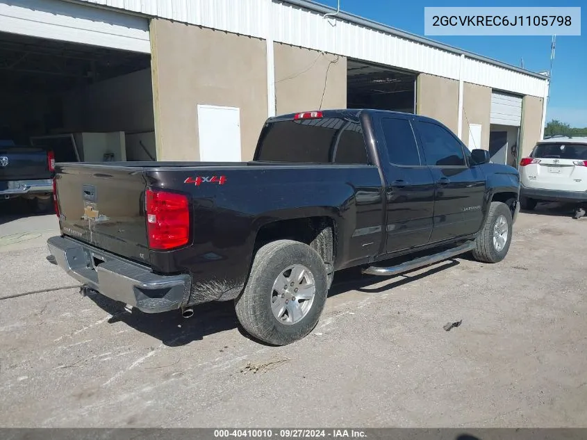 2GCVKREC6J1105798 2018 Chevrolet Silverado 1500 1Lt