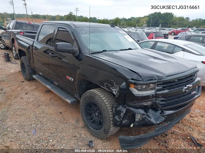 2018 Chevrolet Silverado 1500 2Lz VIN: 3GCUKSEC1JG316661 Lot: 40410338