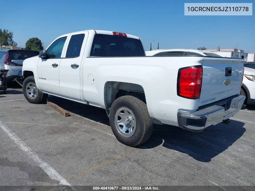 1GCRCNEC5JZ110778 2018 Chevrolet Silverado C1500/C1500 Ls