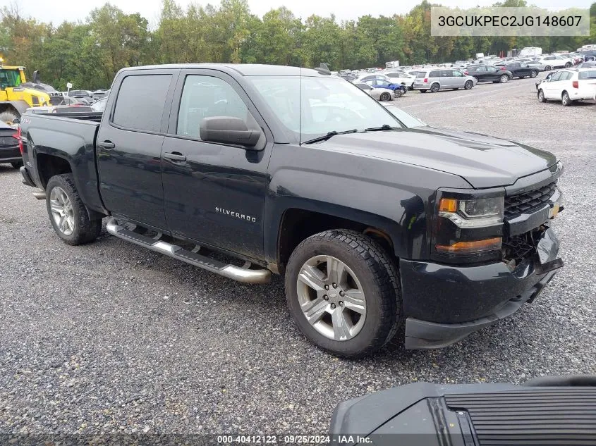 2018 Chevrolet Silverado 1500 Custom VIN: 3GCUKPEC2JG148607 Lot: 40412122