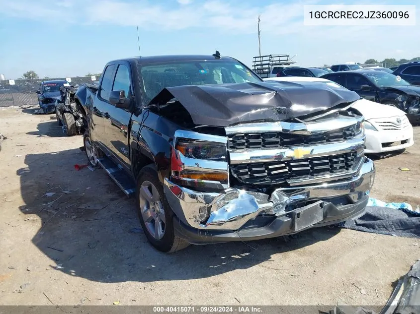 2018 Chevrolet Silverado C1500 Lt VIN: 1GCRCREC2JZ360096 Lot: 40415071