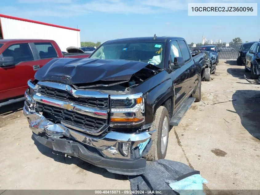 2018 Chevrolet Silverado C1500 Lt VIN: 1GCRCREC2JZ360096 Lot: 40415071