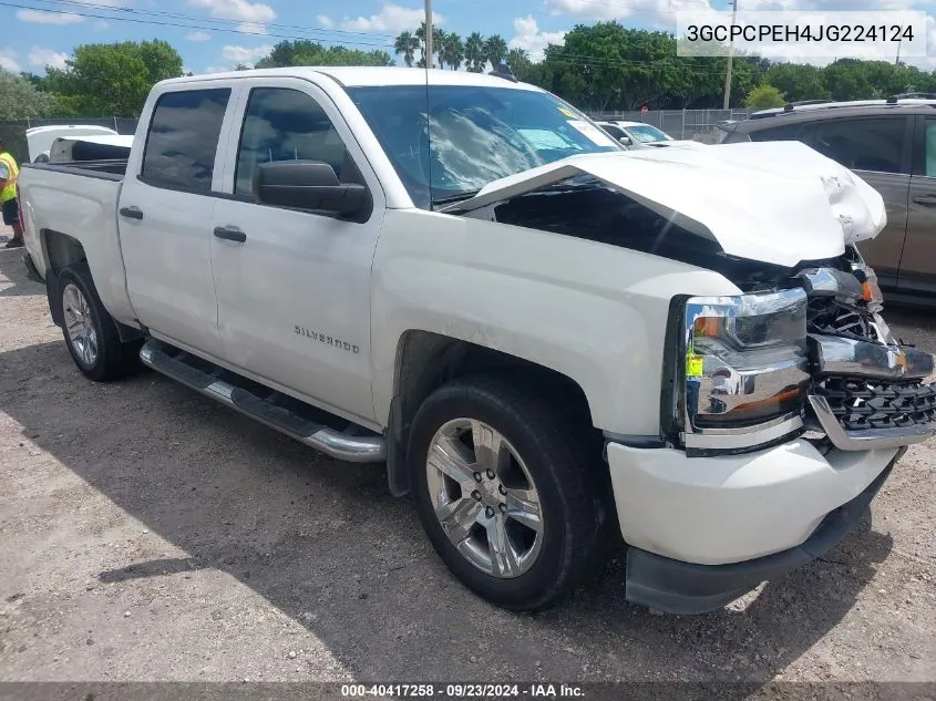 2018 Chevrolet Silverado 1500 Custom VIN: 3GCPCPEH4JG224124 Lot: 40417258