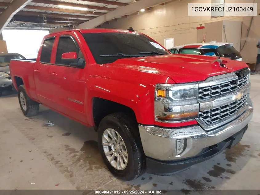 2018 Chevrolet Silverado 1500 1Lt VIN: 1GCVKREC1JZ100449 Lot: 40421012