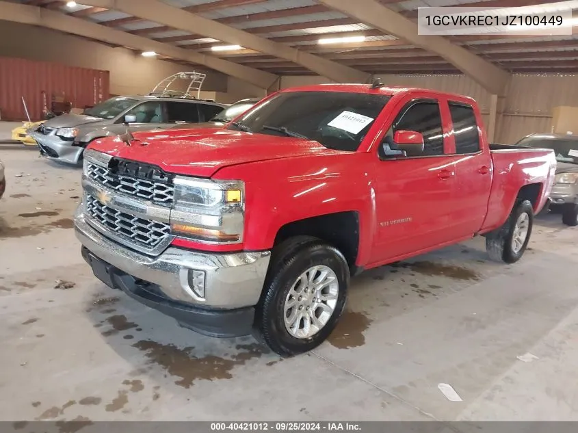 1GCVKREC1JZ100449 2018 Chevrolet Silverado 1500 1Lt