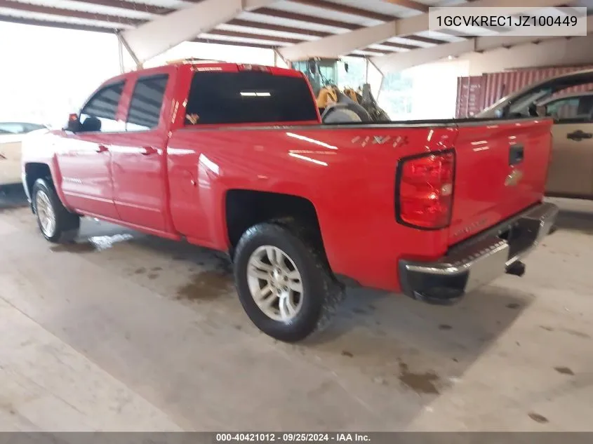 1GCVKREC1JZ100449 2018 Chevrolet Silverado 1500 1Lt