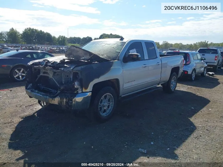 2GCVKREC6J1106496 2018 Chevrolet Silverado 1500 1Lt