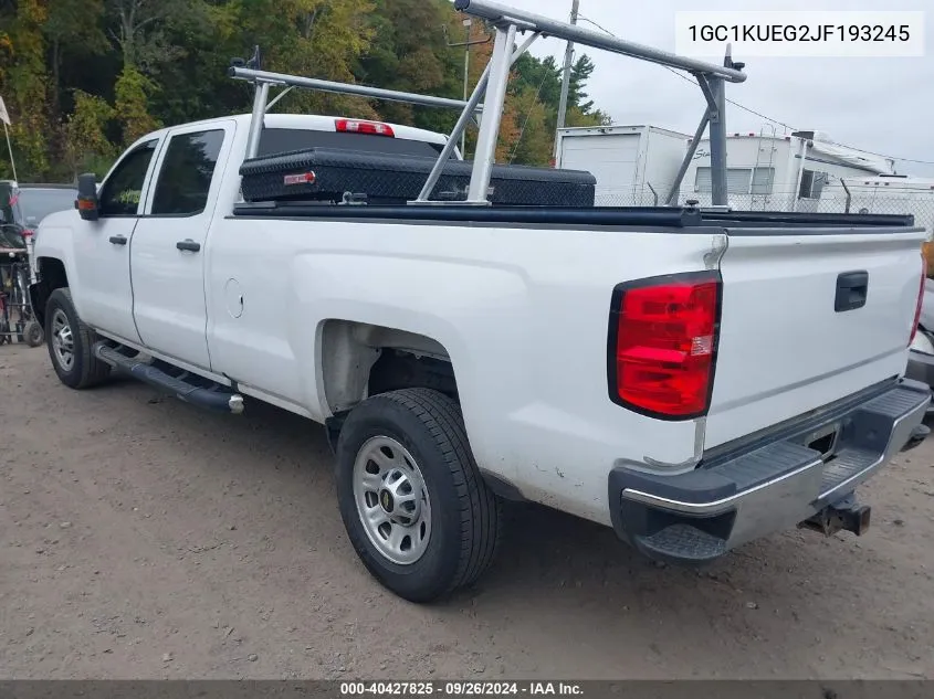 1GC1KUEG2JF193245 2018 Chevrolet Silverado 2500Hd Wt