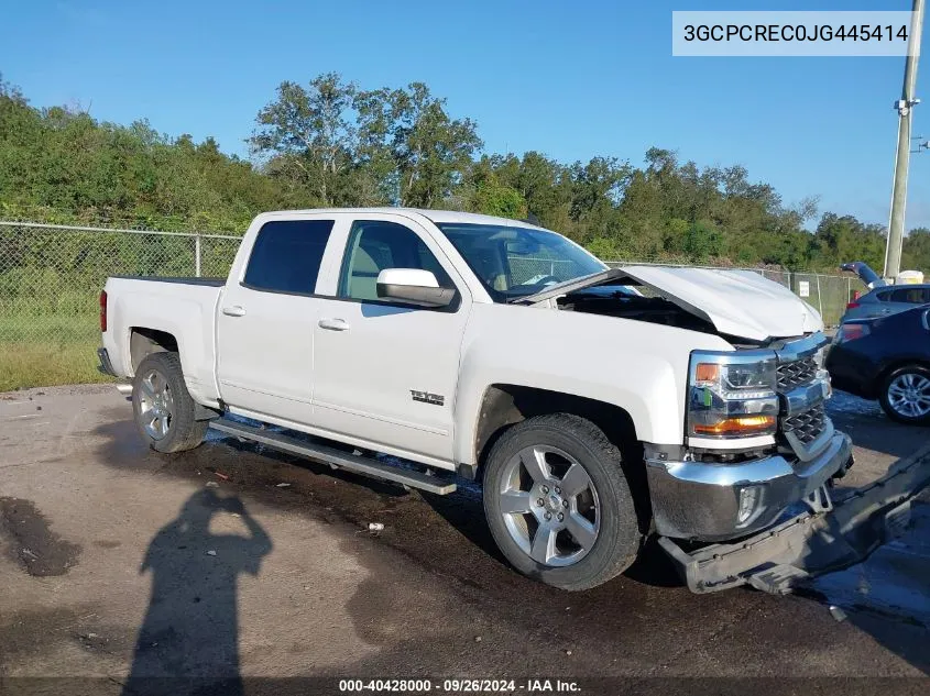 2018 Chevrolet Silverado C1500 Lt VIN: 3GCPCREC0JG445414 Lot: 40428000