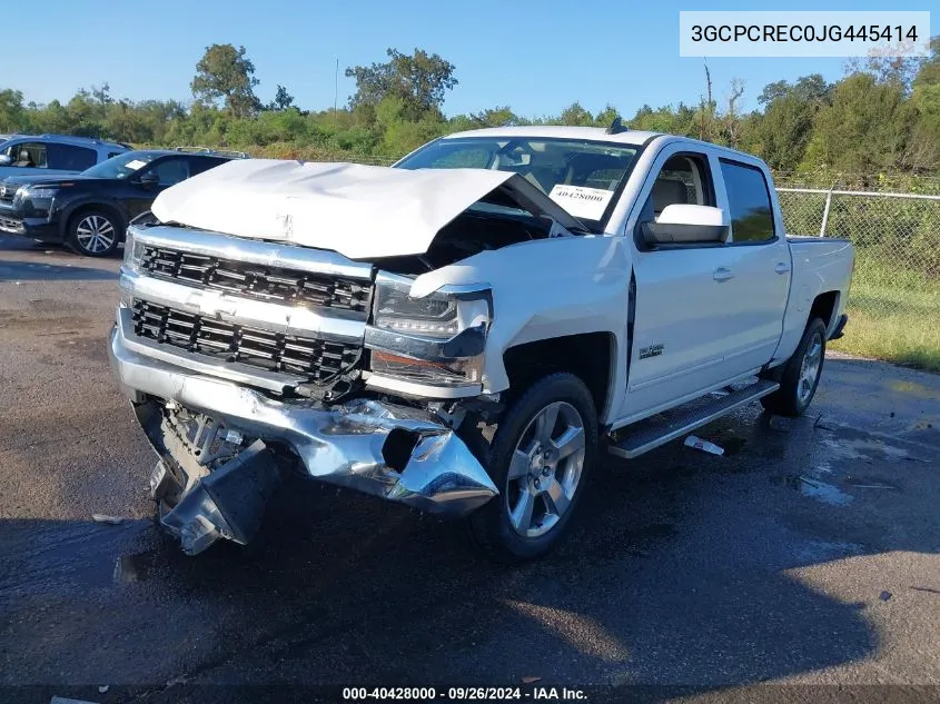 2018 Chevrolet Silverado C1500 Lt VIN: 3GCPCREC0JG445414 Lot: 40428000