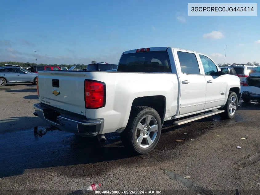 2018 Chevrolet Silverado C1500 Lt VIN: 3GCPCREC0JG445414 Lot: 40428000