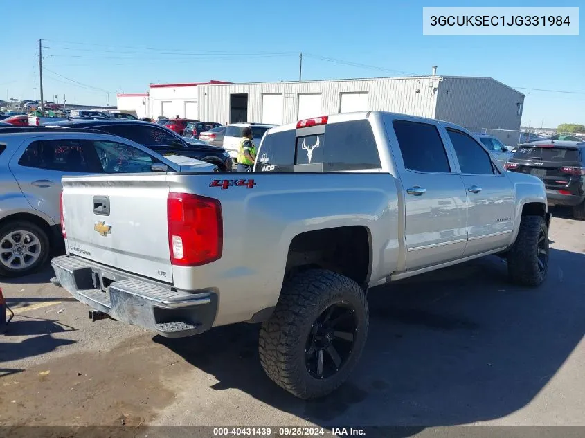 3GCUKSEC1JG331984 2018 Chevrolet Silverado 1500 1Lz