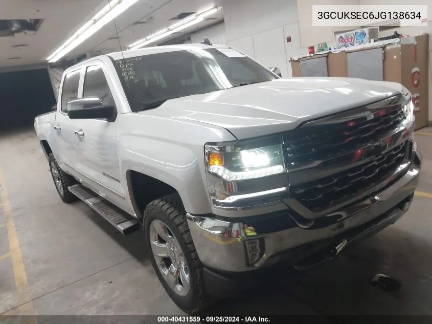 2018 Chevrolet Silverado 1500 1Lz VIN: 3GCUKSEC6JG138634 Lot: 40431559