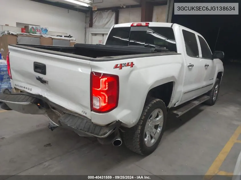 2018 Chevrolet Silverado 1500 1Lz VIN: 3GCUKSEC6JG138634 Lot: 40431559