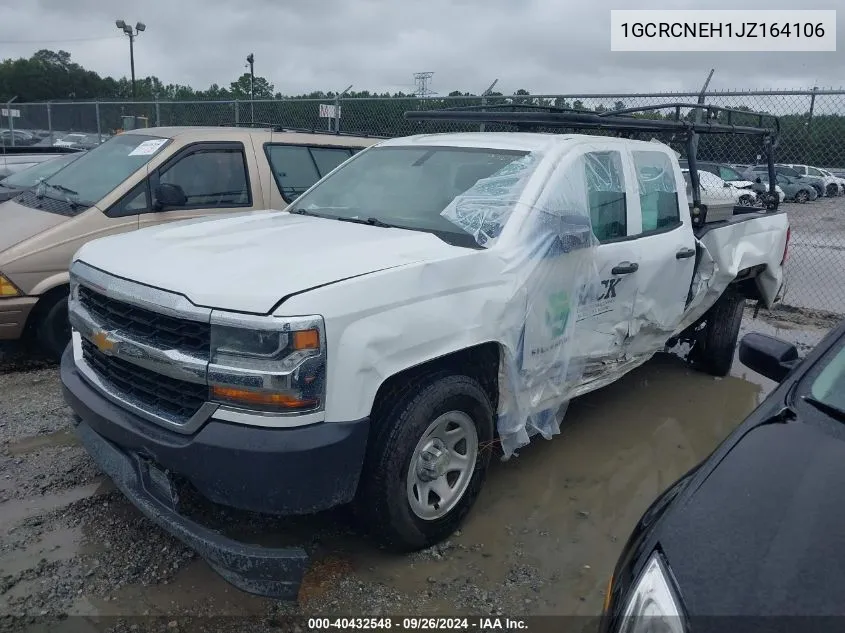 2018 Chevrolet Silverado 1500 Work Truck VIN: 1GCRCNEH1JZ164106 Lot: 40432548