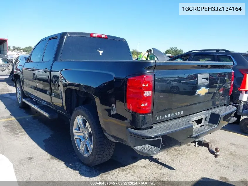 2018 Chevrolet Silverado 1500 Custom VIN: 1GCRCPEH3JZ134164 Lot: 40437045