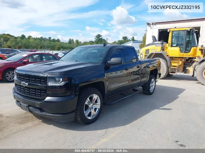 2018 Chevrolet Silverado 1500 Custom VIN: 1GCVKPECXJZ332195 Lot: 40438757