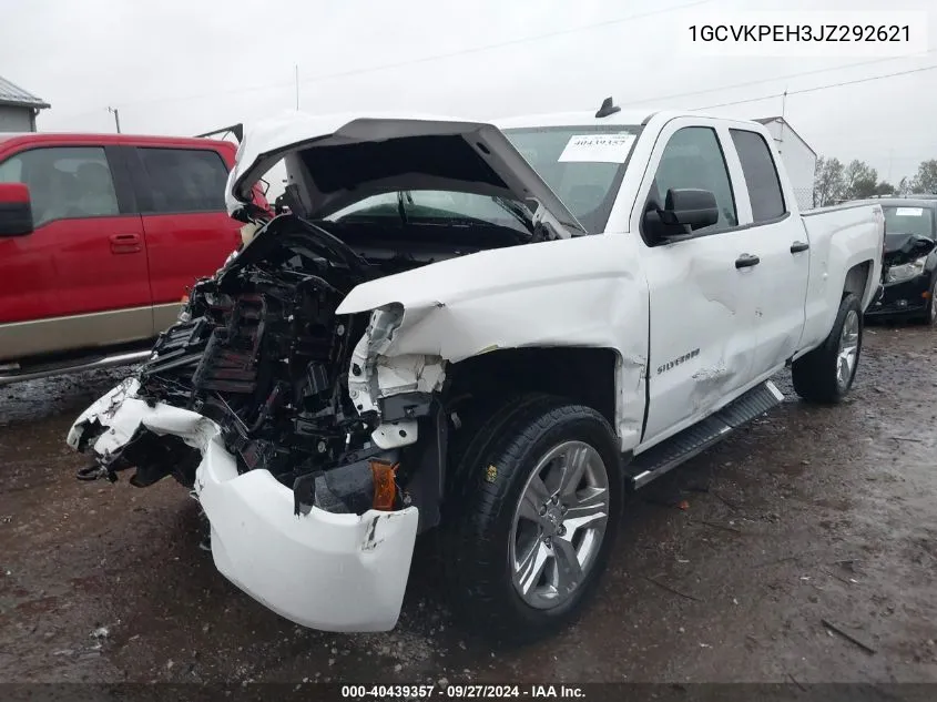 2018 Chevrolet Silverado 1500 Custom VIN: 1GCVKPEH3JZ292621 Lot: 40439357