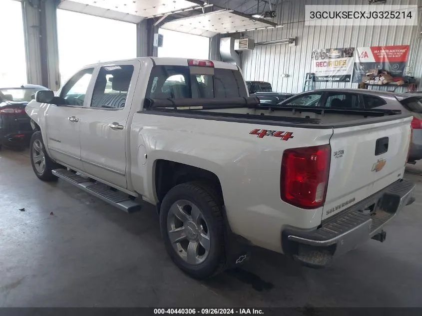 3GCUKSECXJG325214 2018 Chevrolet Silverado 1500 K1500 Ltz