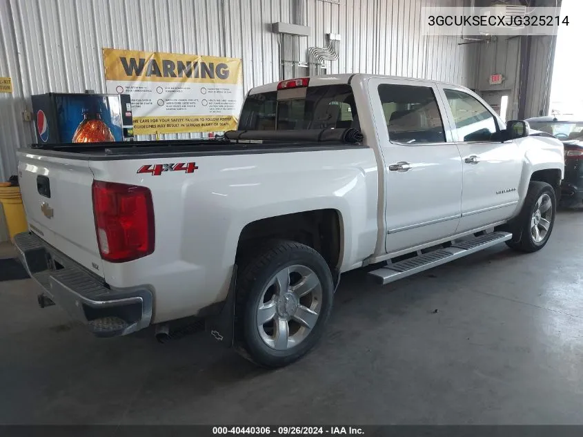 3GCUKSECXJG325214 2018 Chevrolet Silverado 1500 K1500 Ltz